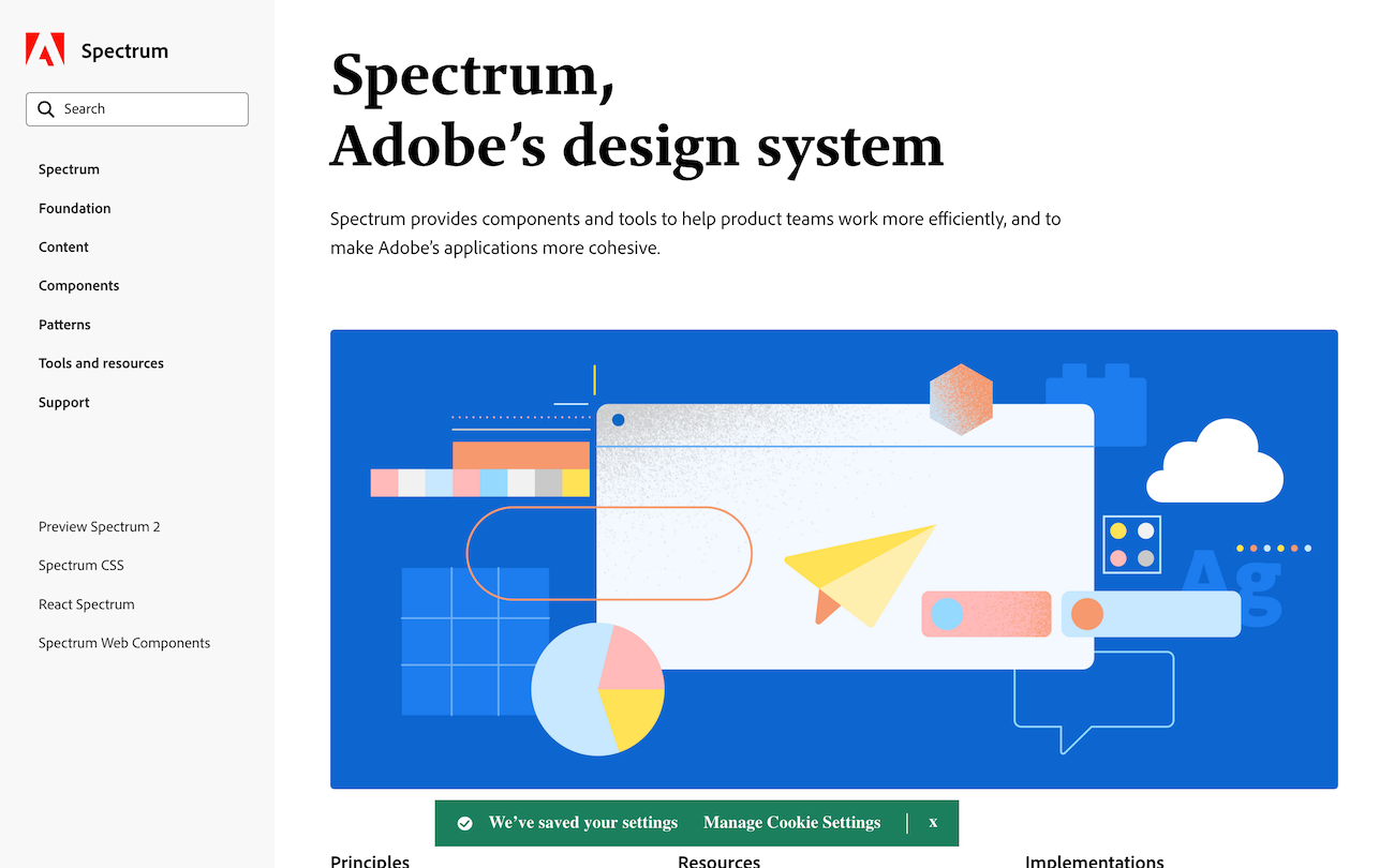 Adobe Spectrum Website