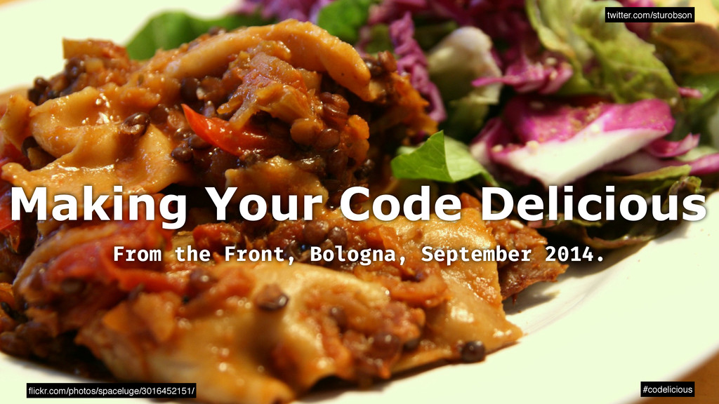 Make Your Code Delicious